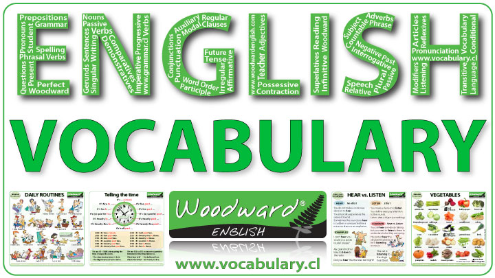 English vocabulary lessons by Woodward English